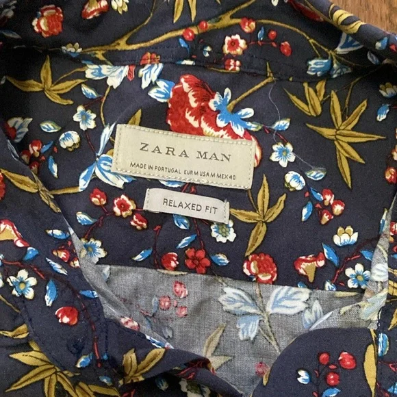 Zara button down patterned shirt - Picture 4 of 7